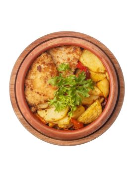 Рыба запеченная с картофелем 250 гр.