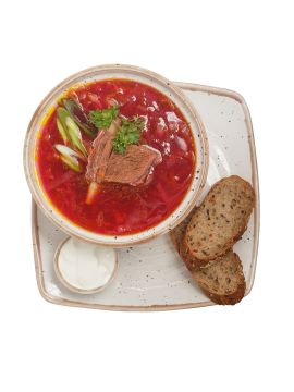Борщ с говядиной 450 гр.